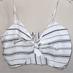 XS Linen Style Vacation/Beach Bra Top